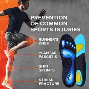 Противоскользящие гелевые амортизирующие спортивные стельки для бега спортивные комфортные стельки для обуви спортивные стельки - Product Image 3