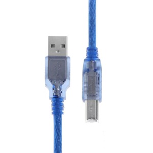 สายเคเบิลข้อมูลเครื่องพิมพ์พอร์ตสี่เหลี่ยม <span class=keywords><strong>USB</strong></span> 2.0 สีฟ้าใส ขั้วต่อ <span class=keywords><strong>USB</strong></span>-A ถึง B ความยาว 3-10 เมตร ตัวนำทองแดงทั้งหมด - Product Image 4