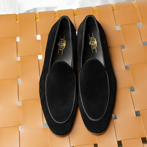 Chaussures pour hommes en cuir véritable toutes saisons, style anglais élégant, bout rond, chaussures décontractées colorées pour le bureau et la carrière, à lacets - Product Image 3