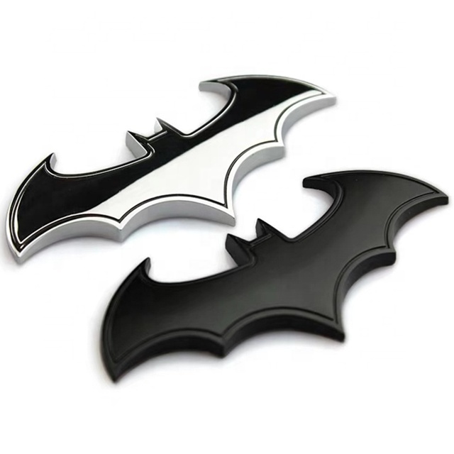 Wholesale Hot Selling Hot Sell BAT Animal 3D Custom Metal Car Emblem Logo Badge Sticker