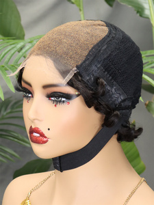Peluca de Cabello Humano Rizado Pixie con Frente de Encaje HD 5x5, Peluca Pixie Corta con Parte en C - Product Image 2
