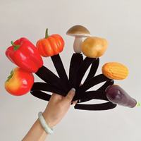 Fruit- en groentehaarbandjes Exaggerated hoofdbanden Schattige haarclips Haarspelden Hoofdversieringen Pompoenen Paprika's Aardappelen