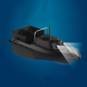 Bateau de pêche télécommandé D11 Rc 54x27x21cm, double moteur, retour à une touche, alimenté par batterie, noir, bateau de pêche en plein air - Product Image 4