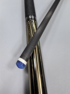 Jflowers JF20-26GBF Leather Wrap Carbon Fiber <b>Pool</b> Cue <b>Stick</b> Ebony Butt Abalone and Shell Inlay 12.5mm Low Deflection Billiard - Product Image 4