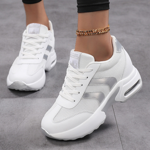 Dropshipping của phụ nữ Hàn Quốc phong cách giản dị Sneakers Thể thao ngoài trời tennis & Giày chạy với nền tảng lưới - Product Image 3