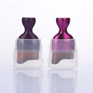 En forma de S maquillaje cepillo onda arco curvado forma del pelo de vidrio de vino <span class=keywords><strong>Base</strong></span> de maquillaje cepillo <span class=keywords><strong>Kabuki</strong></span> cepillo - Product Image 3