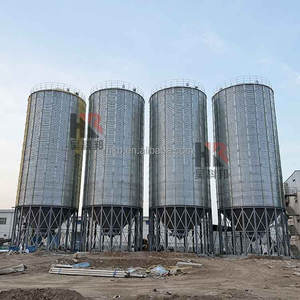 Silo de stockage de céréales en acier galvanisé Bacs de stockage de graines de maïs Bacs de stockage de grandes bacs de stockage de riz - Product Image 1