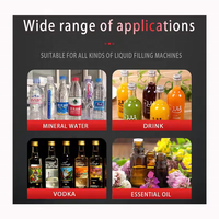 Machine de remplissage automatique de liquides pour flacons de 10 à 1000 ml, 4 têtes, pour huiles essentielles, parfums, etc.