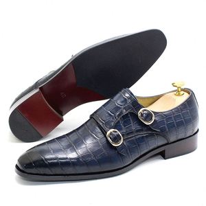 Chaussures habillées en cuir véritable pour hommes, qualité supérieure, style italien, chaussures formelles faites à la main, chaussures de mariage - Product Image 3