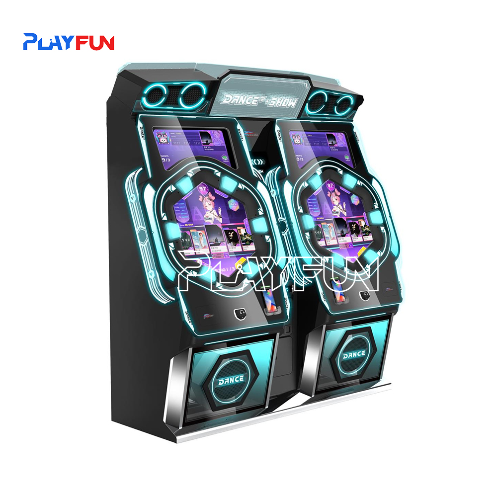 Playfun CE Certified Coin Operated 2 Players Dance Show Music Arcade Game Machine for Europe FEC