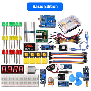 <span class=keywords><strong>Kit</strong></span> <span class=keywords><strong>de</strong></span> <span class=keywords><strong>démarrage</strong></span> <span class=keywords><strong>Arduino</strong></span> <span class=keywords><strong>UNO</strong></span> R3 CH340 pour débutants à avancés |   Plusieurs combinaisons avec capteurs, LED, moteurs, écran LCD pour l'éducation STEM - Product Image 3