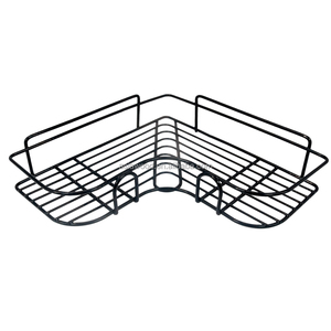 Precios de fábrica Esquina de baño de lavabo Estante sin perforación Estante de almacenamiento Ducha Caddy Cesta Estante - Product Image 4