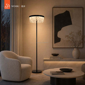 Natural Quartz <b>Crystal</b> Round Luxury Floor Lamp <b>Crystal</b> Lamps for Villa Living Room - Product Image 3