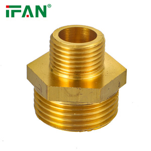 IFAN sản xuất Brass ống nước phù hợp núm vú 1/2 3/4 "chì miễn phí ống nước Brass phụ kiện - Product Image 4