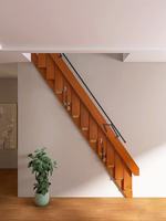 Moderne Wandmontierte Faltbare Treppe Kompakte Wandhängende Klapptreppe Komplette Installationssets für Dachbodeneingang