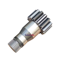 2044634 ZAX200 ZX200 ZX210 EX200-6 Ekskavatör için Salıncak Redüktör Pinyon Mili 42CrMo Alaşımlı Çelik 11T/17T Dişli