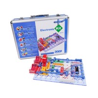 Kit de circuits électroniques colorés, jouet éducatif scientifique DIY, ensemble de formation avec manuel pour enfants et étudiants
