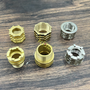 NFJM pipa pemipaan <span class=keywords><strong>fitting</strong></span> plastik mur Insert kuningan sesuai pesanan Insert 1/2 ''-4'' sisipan benang kuningan - Product Image 2