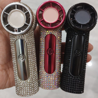 Mini ventilateur à cils en strass brillant, USB, portable, pour extensions de cils, sécheur à diamants, souffleur d'air, usage en salon