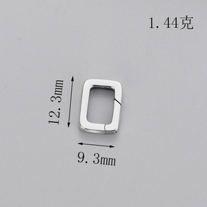 Hình bầu dục trái tim hình chữ thập vòng tròn quyến rũ kết nối khóa với vòng ở cuối 925 tôm hùm bạc clasp đồ trang sức phát hiện thành phần - Product Image 4