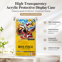 Boîte de protection magnétique en acrylique transparente anti-UV et écologique pour cartes One Piece TCG OP15 Booster Box