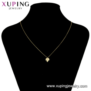 Xuping-Colgante de hojas de 14K chapado en oro, joyería de otoño 00836 - Product Image 5