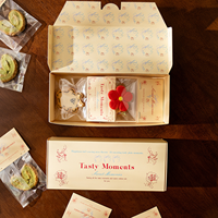 Boîte à dessert en papier avec logo personnalisé pour boulangerie, gâteaux, biscuits, pâtisseries, cupcakes, chocolats, en-cas, vente au détail et emballage alimentaire à emporter