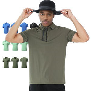 Factory Wholesale Men Sports Polo Plus Size Custom Color <b>Block</b> Durable Anti-Wrinkle Logo Printed Polo - Product Image 3