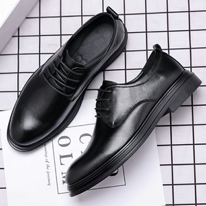 <span class=keywords><strong>Scarpe</strong></span> <span class=keywords><strong>da</strong></span> <span class=keywords><strong>Uomo</strong></span> in PU con Lacci, Modello 2025, Eleganti e Casual, Stile Britannico di Alta Gamma, Suola Morbida, Nere, per Matrimoni e Cerimonie - Product Image 4