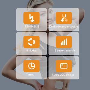 Dual Channel <span class=keywords><strong>TENS</strong></span> <span class=keywords><strong>EMS</strong></span> Unidade 12 Modos Intensidade Muscular Estimulador Pain Relief <span class=keywords><strong>Mini</strong></span> Máquina Massageador De Pulso - Product Image 4