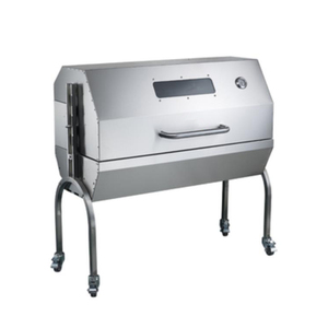 Grand barbecue rotissoire en acier inoxydable au gaz et au charbon de bois, 60 kg, chauffage rapide, pour extérieur, vente en gros - Product Image 4