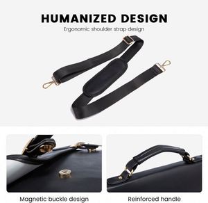 Échantillon Gratuit 2023 Nouvelle Tendance Sac à Bandoulière Noir Grande Capacité avec Rangement Superposé et Extensible pour Ordinateur Portable, Personnalisable avec LOGO - Vente Flash - Product Image 4