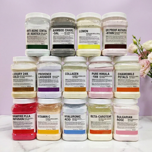 Masque en poudre de gelée végétale 650g pour marque privée OEM, DIY SPA, masque facial hydrogel raffermissant, éclaircissant, hydratant, à l'arbre à thé, végétalien - Product Image 1