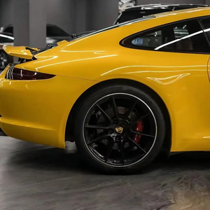 Film Vinyle de Luxe pour <span class=keywords><strong>Voiture</strong></span> en PET à Libération d'Air, Jaune Tournesol Cristallin, <span class=keywords><strong>Autocollant</strong></span> Super Brillant pour Carrosserie, Garantie 3 Ans - Product Image 2