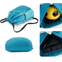 Grand sac de sport unisexe avec fermeture à cordon en polyester, compartiment zippé, 12 litres, sac à dos robuste en Oxford imperméable avec cordon de serrage