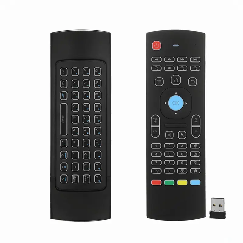 2.4G keyboard blacklight wireless air mouse mx3 backlit remote controller