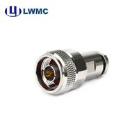 Connecteur mâle LWMC N à pince pour câbles LMR 240, RG58, RG142 et 5 mm, jusqu'à 6 GHz, VSWR 1.30 max.