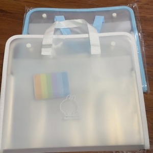 Boko Rabbit Horizontal Handbag 33x15x85cm PVC Foldable Storage Organizer For School <b>Study</b> <b>Materials</b> And Test Papers - Product Image 3