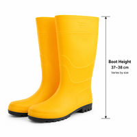 Chaussures de sécurité à embout d'acier pour hommes, type bottes de pluie, en promotion
