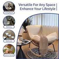 Fauteuil à bascule moderne en forme de homard, canapé paresseux d'intérieur, fauteuil d'appoint en osier tressé à la main, confort nuageux, pour salon