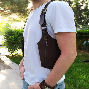 Men's <b>Chest</b> Bag Shoulder Bag Adjustable Strap <b>Small</b> Zipper Phone Storage Portable Spring Summer Autumn - Product Image 5