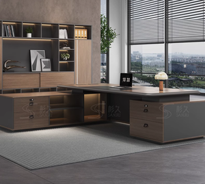 2024 Modern Boss <strong>Desk</strong> Manager President Office <strong>Desk</strong> Chair Combination Table Commercial Office Furniture - Product Image 3
