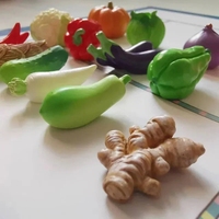 Verduras en Miniatura para Casa de Muñecas, Accesorios de Comida de Cocina para Decoración de Casa de Muñecas, Juguetes de Simulación para Niños