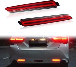 Reflector LED para Parachoques Trasero para <span class=keywords><strong>Toyota</strong></span> Camry, Wish, Alphard, Vellfire, Innova, Harrier, Luz de Circulación Diurna DRL, Luz de Freno Secuencial - Product Image 1