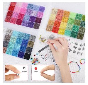 Kit de fabrication de bracelets en perles de rocaille irrégulières en céramique et porcelaine, 72 couleurs, pour filles et adultes, idéal pour l'amitié - Vente chaude - Product Image 4