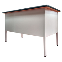 Bureau de bureau en acier au design moderne avec 2 tiroirs suspendus Mobilier modulaire en fer pour la maison, l'école, la chambre à coucher Matériau métallique durable