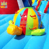 Château gonflable commercial WODI de qualité supérieure en PVC de 0,55 mm avec toboggan pour enfants et adultes, bâche en PVC WODI Plato
