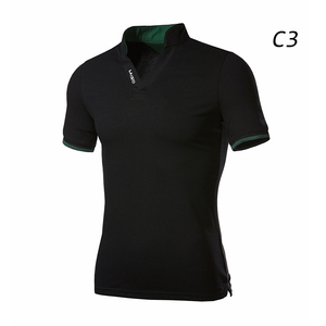 Summer Wine <strong>Red</strong> Polo <strong>Shirt</strong> Short Sleeve Solid Color Simple Business Golf Fashion Elastic Spot <strong>Men</strong> Short Sleeve <strong>Shirt</strong> 269 - Product Image 4