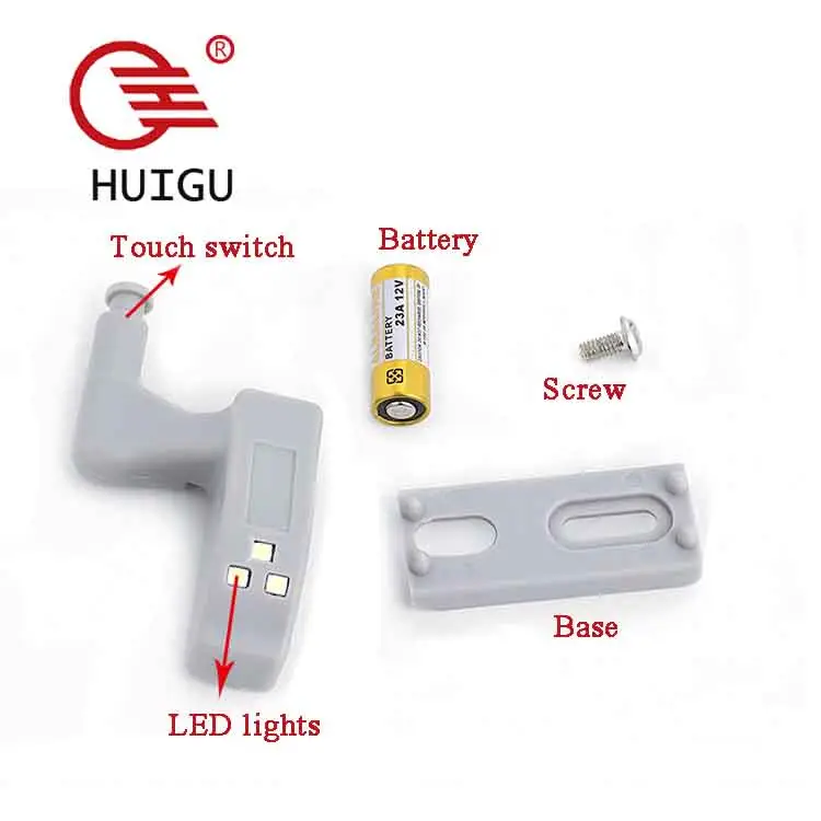 Wholesale cheap price Cabinet Cupboard Hinge LED Light for kitchen home lamp hinge