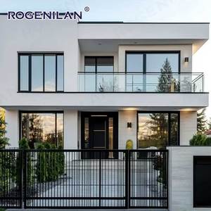 Rosenilan Design professionale in alluminio altre porte e finestre in vetro temperato porte e finestre resistenti agli urti per ville - Product Image 1